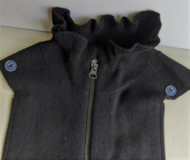 Veronica Beard Dickey Garner Black Cashmere Wool Turtleneck Sweater