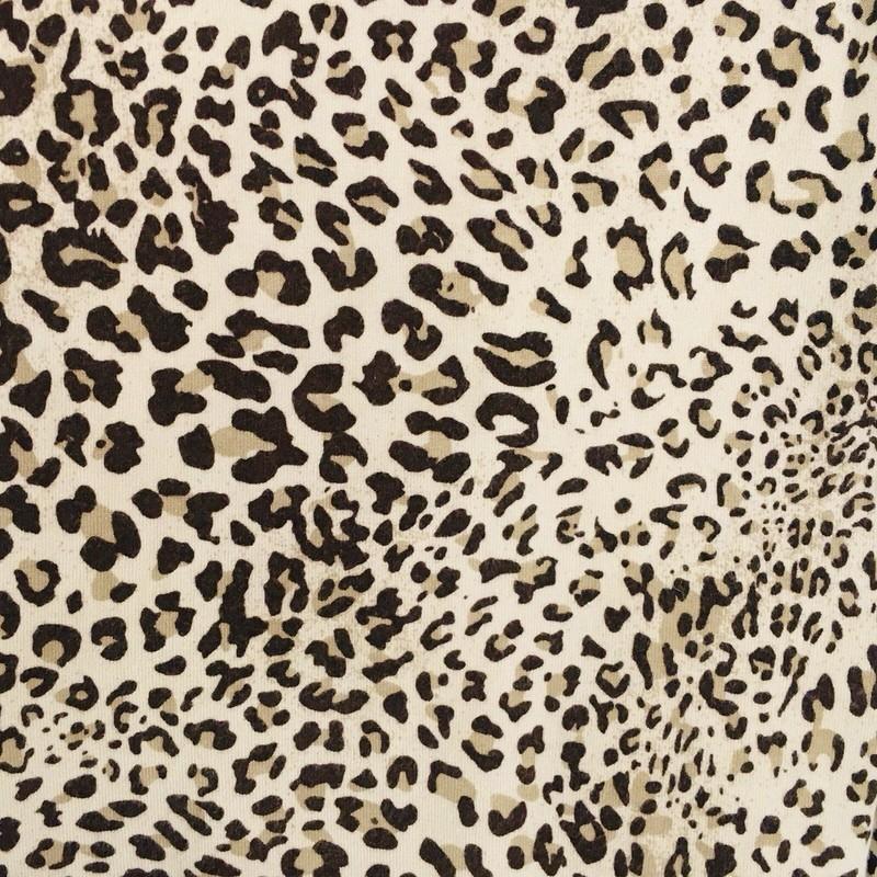 Vertigo Paris Sz XL Long Tunic Leopard Sweater Embellished Crystals Stretch Knit