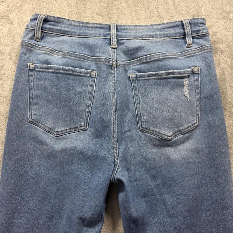 Vervet Jeans Womens Size 32 Light Wash High Rise Slim Straight T5883