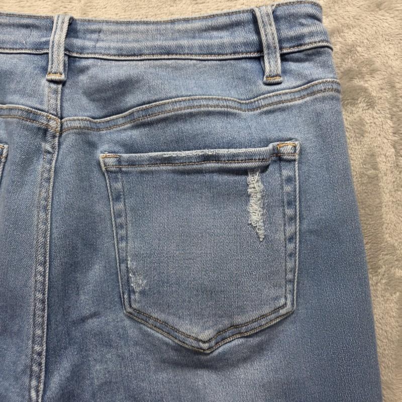 Vervet Jeans Womens Size 32 Light Wash High Rise Slim Straight T5883