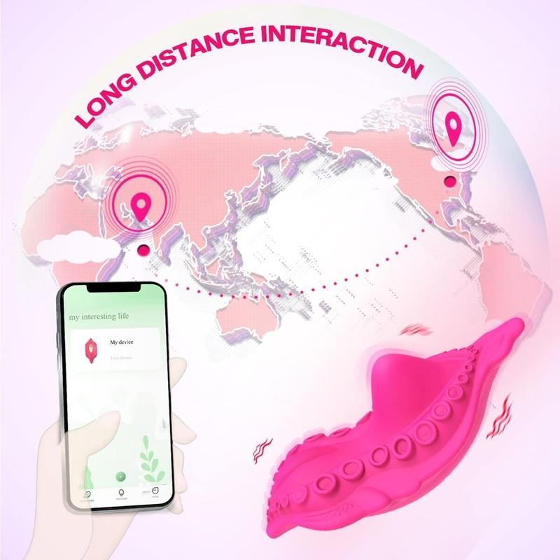 Vibrating Women Panties Massager Wireless APP Remote Control Waterproof