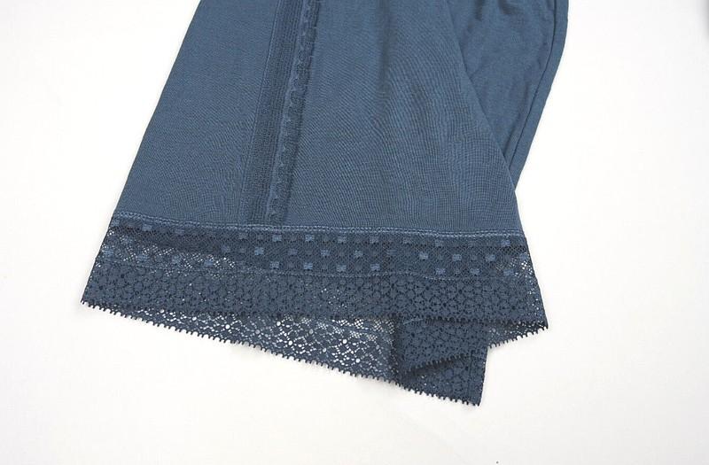 VICTORIA'S SECRET BLUE LACE TRIM SUPERSOFT MODAL PAJAMA PANT Sz S
