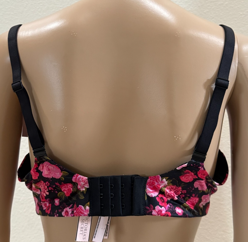 Victoria's Secret Body By Victoria Lined Perfect Coverage Bra Floral 34DD