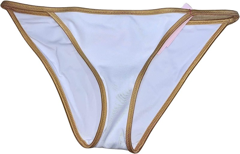 Victoria's Secret Como Itsy Swimwear Bottom Color White NWT
