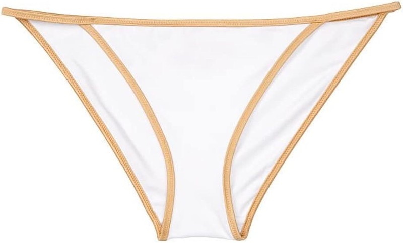 Victoria's Secret Como Itsy Swimwear Bottom Color White NWT