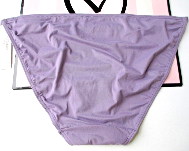 VICTORIA'S SECRET DREAM ANGELS Adjustable String Bikini Panty VS Frozen Plum M L