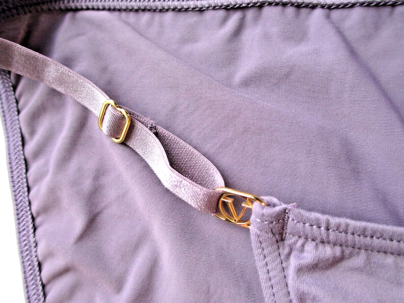 VICTORIA'S SECRET DREAM ANGELS Adjustable String Bikini Panty VS Frozen Plum M L
