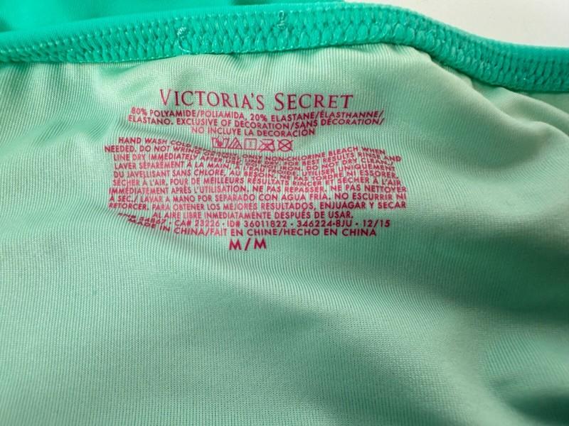 Victoria's Secret Flounce Cheeky Bikini Swimsuit Bottoms Aqua Size M