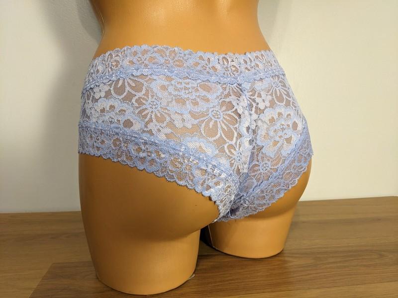 Victoria's Secret Lacie Lace-Up Cheeky Panty 327662 Shadow XLarge