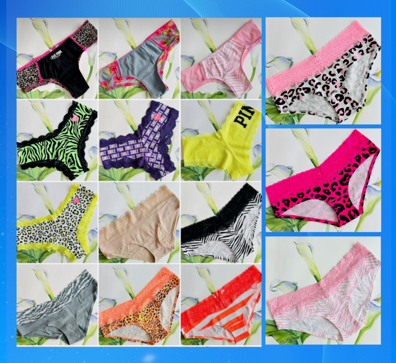 Victoria's Secret PINK Extra Low Rise HIPSTER Mesh Back LACE PANTIES U pick NEW
