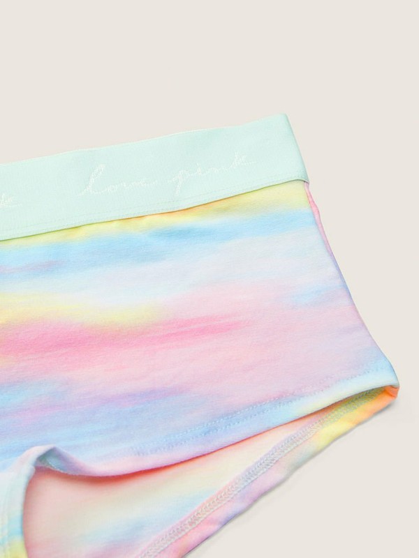 Victoria's Secret PINK Intimates Shortie BoyShort Bubble Sunset Ray Rare S M NWT
