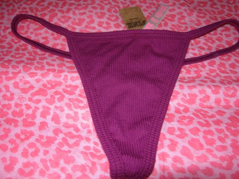 Victoria’s Secret PINK Sexy V-String Strappy Thong Vivid Magenta XS S NWT