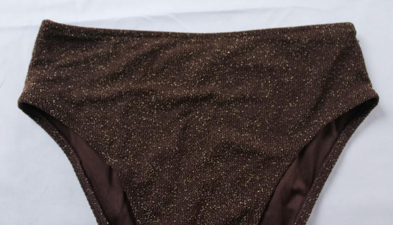 Victoria's Secret Pink Women's High Cheeky Bikini Bottom EJ3 Brown Medium NWT