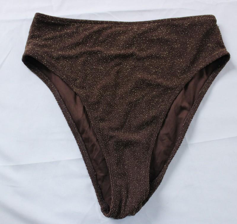 Victoria's Secret Pink Women's High Cheeky Bikini Bottom EJ3 Brown Medium NWT