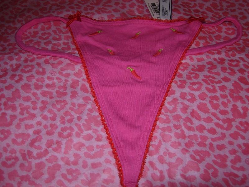 Victoria's Secret Sexy V-String G-String Skimpy Strappy Chili Pepper M L XXL NWT