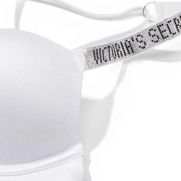 Victoria's Secret Shine Strap Bombshell Add 2 Cups Push Up Bikini Swim Top 32D