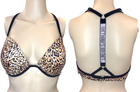 VICTORIA'S SECRET SHINE STRAP MALIBU FABULOUS LEOPARD PUSH-UP SWIM TOP + BOTTOM