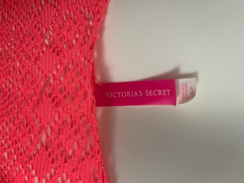 Victoria's Secret Size Small Hot Pink Lace Sheer Swim Cover Up Dress