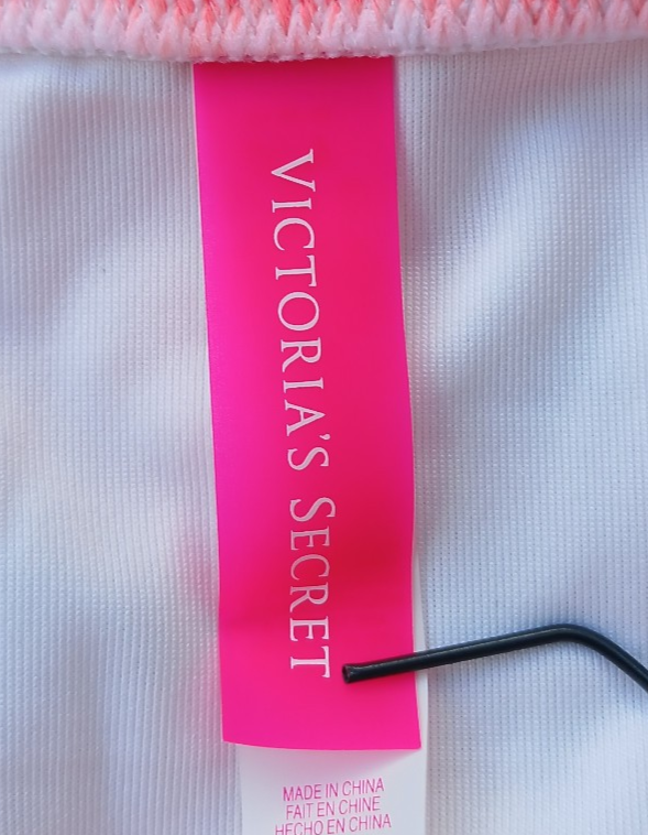 Victoria's Secret Swim Bikini Bottom Cheeky Pink Size S M Rhinestone Embellished