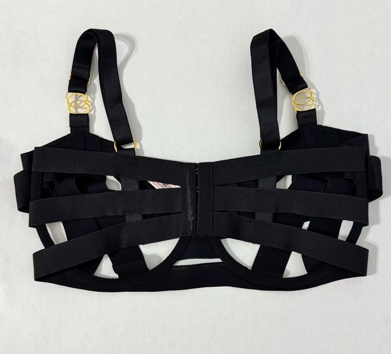 Victoria's Secret Unlined Balconette Strappy Banded Caged Bra 34D 36DD & 36DDD