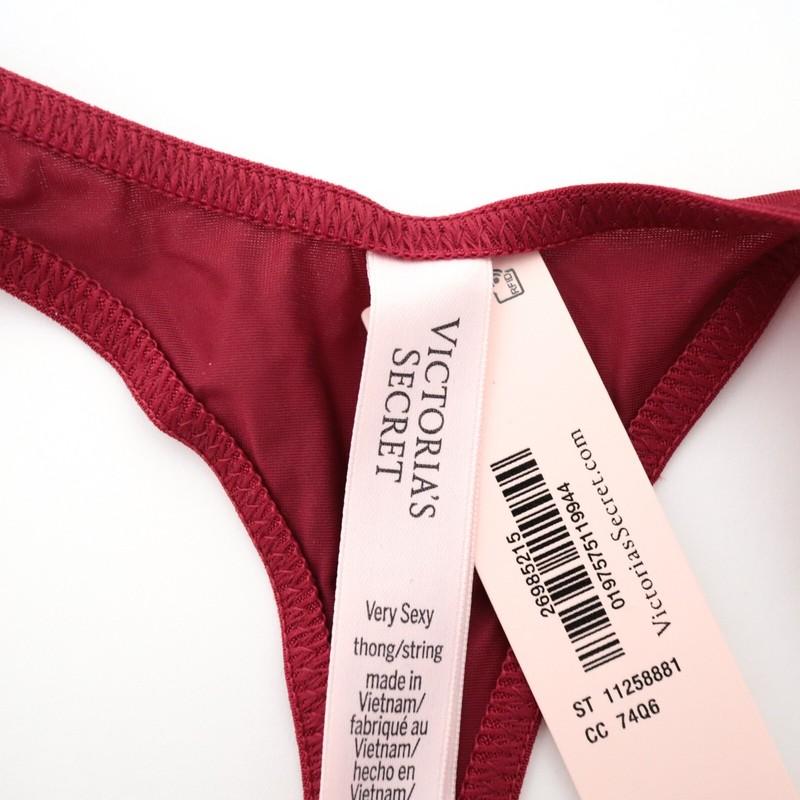 Victoria's Secret Very Sexy Satin Scattered Shine Strap Thong Panty XS S M L XL