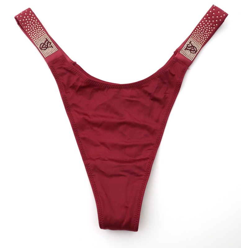Victoria's Secret Very Sexy Satin Scattered Shine Strap Thong Panty XS S M L XL