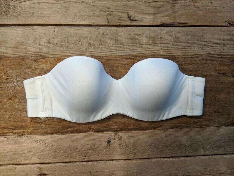 Victoria's Secret White 34D Body By Victoria Light Line Strapless Multiway Bra