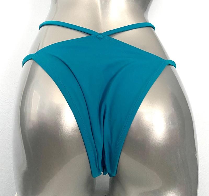 Victorias Secret Cosmo Nwt Strappy Gold V Kamari Brazilian Swim Bikini Bottom