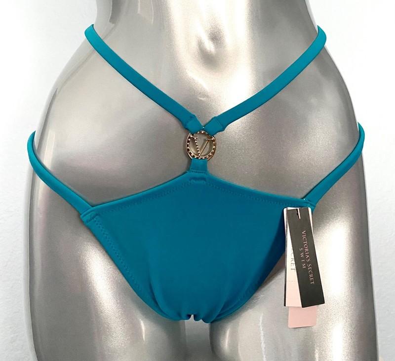 Victorias Secret Cosmo Nwt Strappy Gold V Kamari Brazilian Swim Bikini Bottom