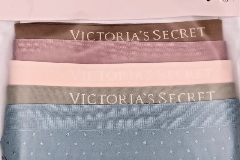 Victorias Secret NEW XL Seamless High Leg Brief Panties 5 Pack Lace Spellout $28