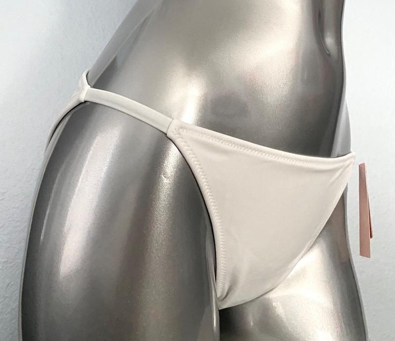 Victorias Secret Nwt White Solid Sexy String Itsy Low Swim Bikini Bottom