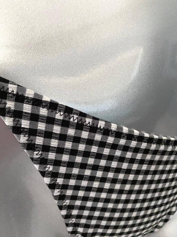 Victorias Secret Swim Bottom Nwt Black Gingham Swim Bikini String Side Tie