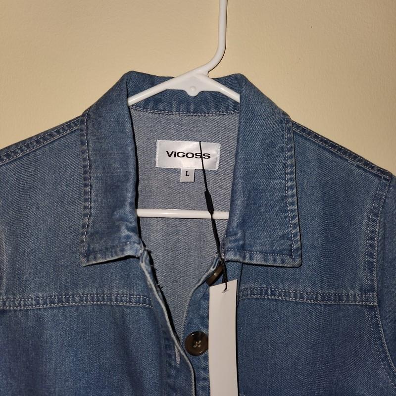 Vigoss Denim Romper Sz Lg