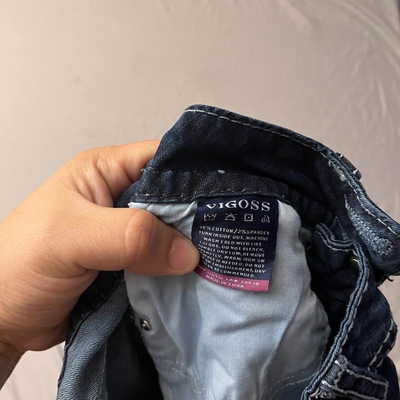Vigoss Women's Chelsea Bootcut Jeans Denim Size 25/33 Stretch Distressed