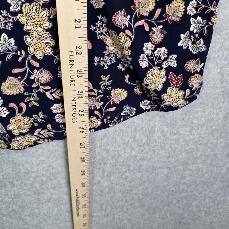 Vince Camuto Sz XL Floral Peasant Top Blouse Stretch Knit