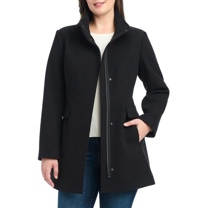 Vince Camuto Women's Full-Zip Jacket - Black - Large - New