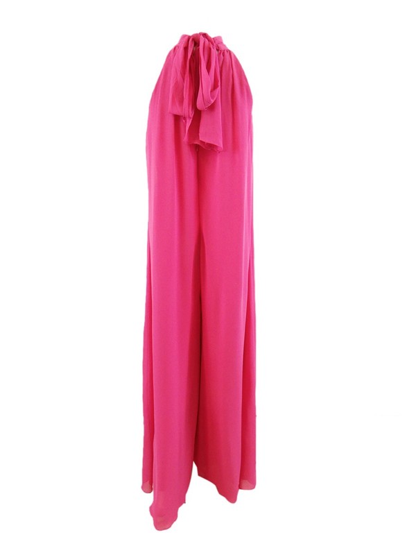 Vince Camuto Women's Halter Jumpsuit (M Pomegranate Pink)
