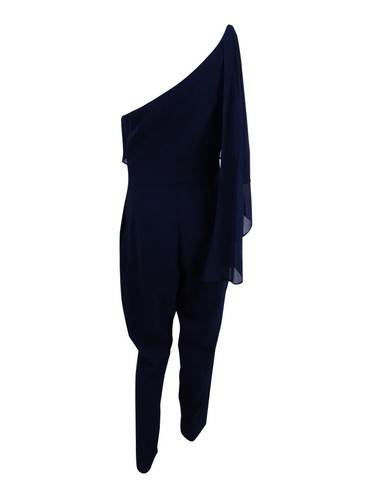 Vince Camuto Women's One-Shoulder Capelet Jumpsuit