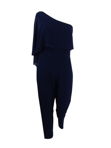 Vince Camuto Women's One-Shoulder Capelet Jumpsuit