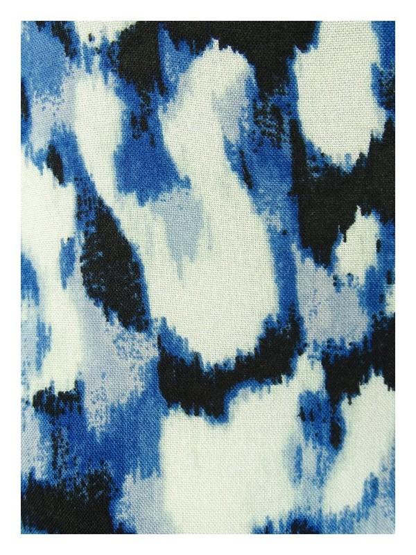 Vince Camuto Women's Tie Front Jumpsuit (XS White/Blue Multi)