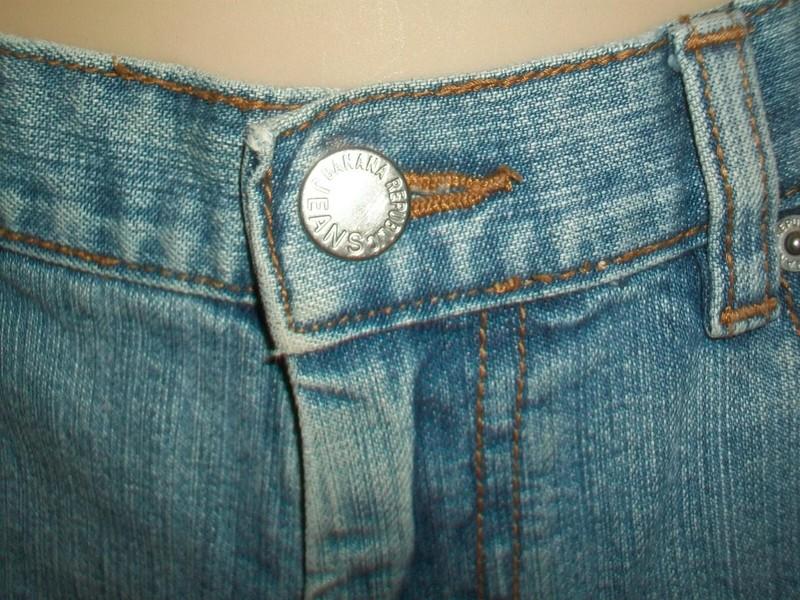 Vintage 2003 Banana Republic Low Rise 32x31 Bootcut Denim Blue Jeans Size 6