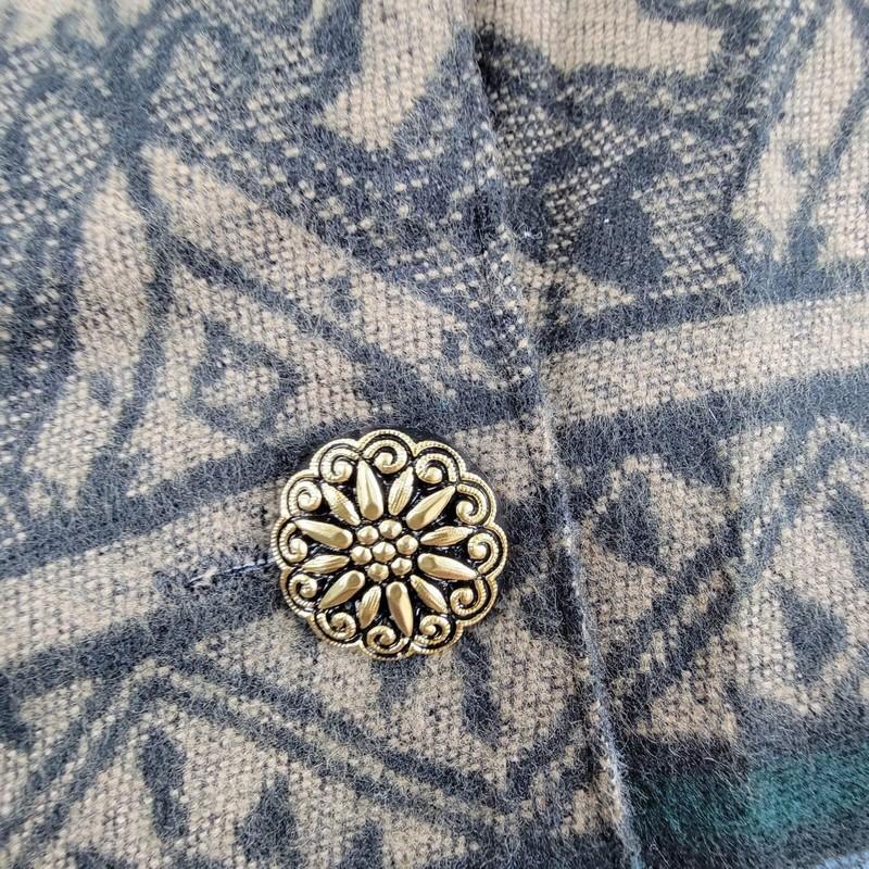 Vintage 80s Belinda Tapestry Blazer Jacket M Fair Isle Moose Western New NWT