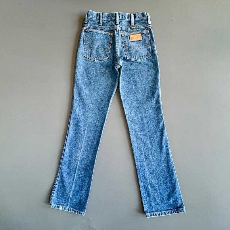 Vintage 80s Wrangler Jeans 26x32 (26x30) - Western Cowboy Blue Denim Retro