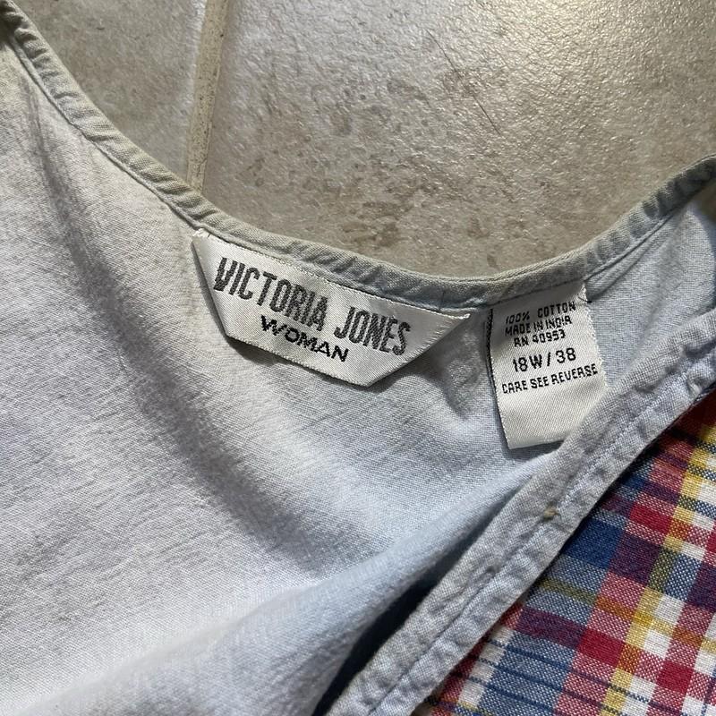Vintage 90’s Victoria Jones Brand Cottage Core Denim Vest Women’s 18