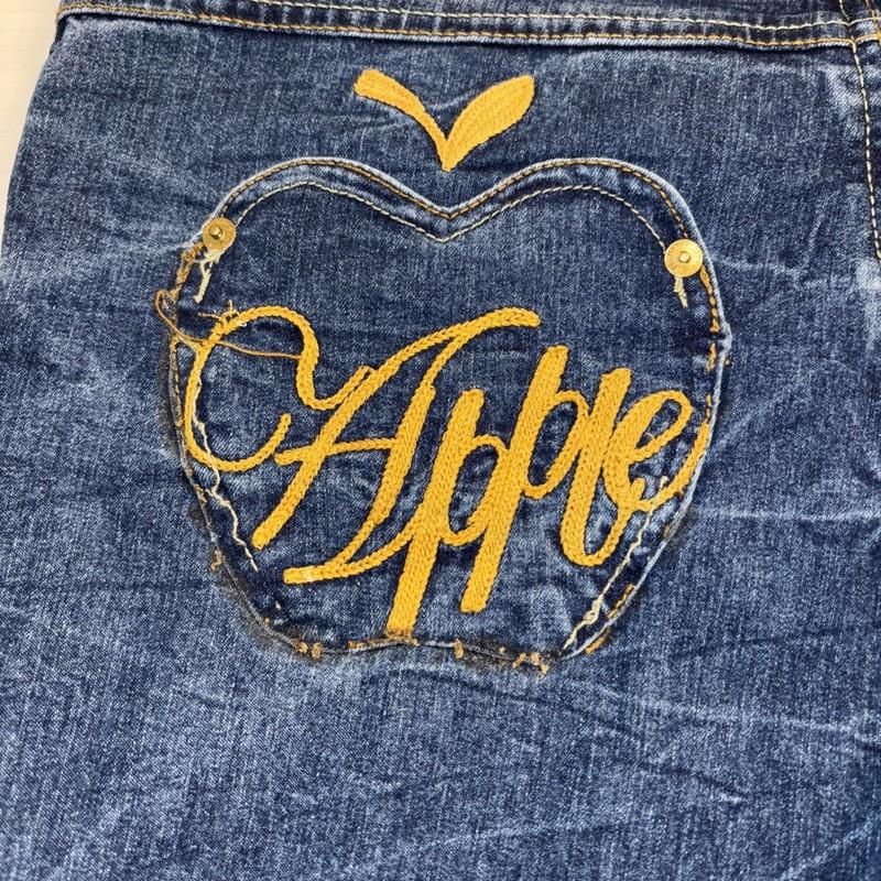 Vintage Apple Bottom Jeans Y2K Size 13/14 Juniors Blue Denim Picked Fresh Daily