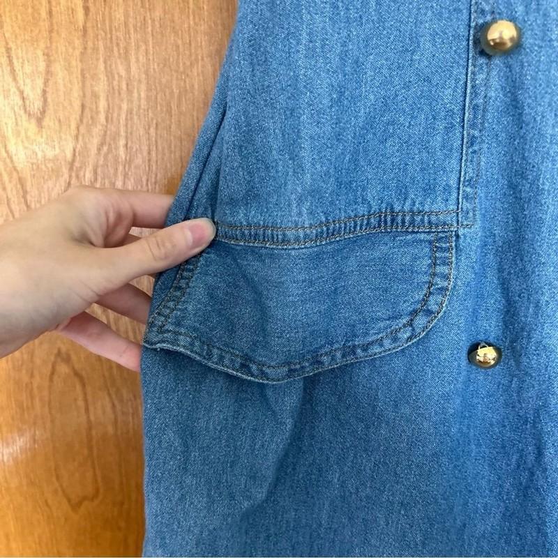 Vintage Ashlee Denim Studded Embellished Romper Size 14 Western Rodeo Concert