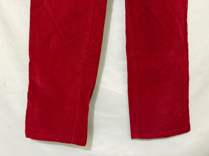 Vintage Bill Blass Stretch Womens 10 Red Corduroy Hi-Rise Jeans 30x27 Pants
