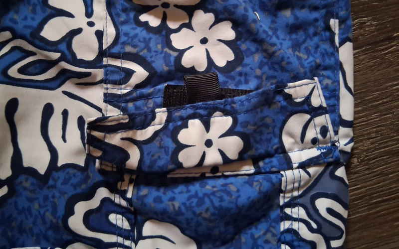 Vintage Board Shorts Honolulu Hawaii Makis Small 30" Waist Blue Or Black Print