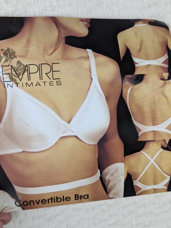 Vintage Convertible Bra 34A Beige New Empire Intimates USA Style 4805