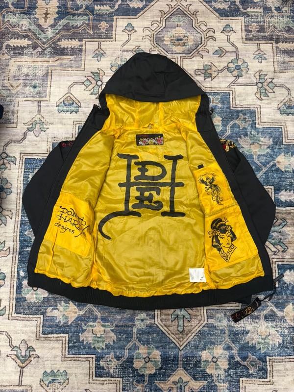 Vintage Deadstock Ed Hardy Women Zip-Up Jacket-Black (S M L XL)